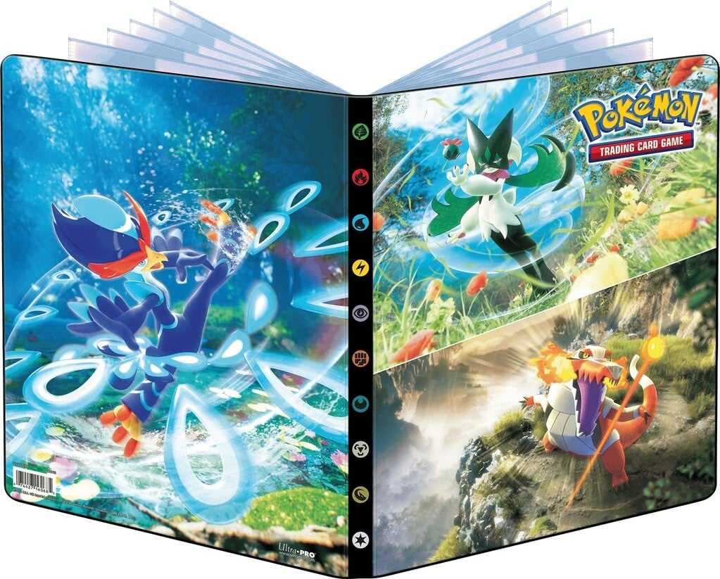 Scarlet and Violet Paldea Starter 9-Pocket Portfolio for Pokemon