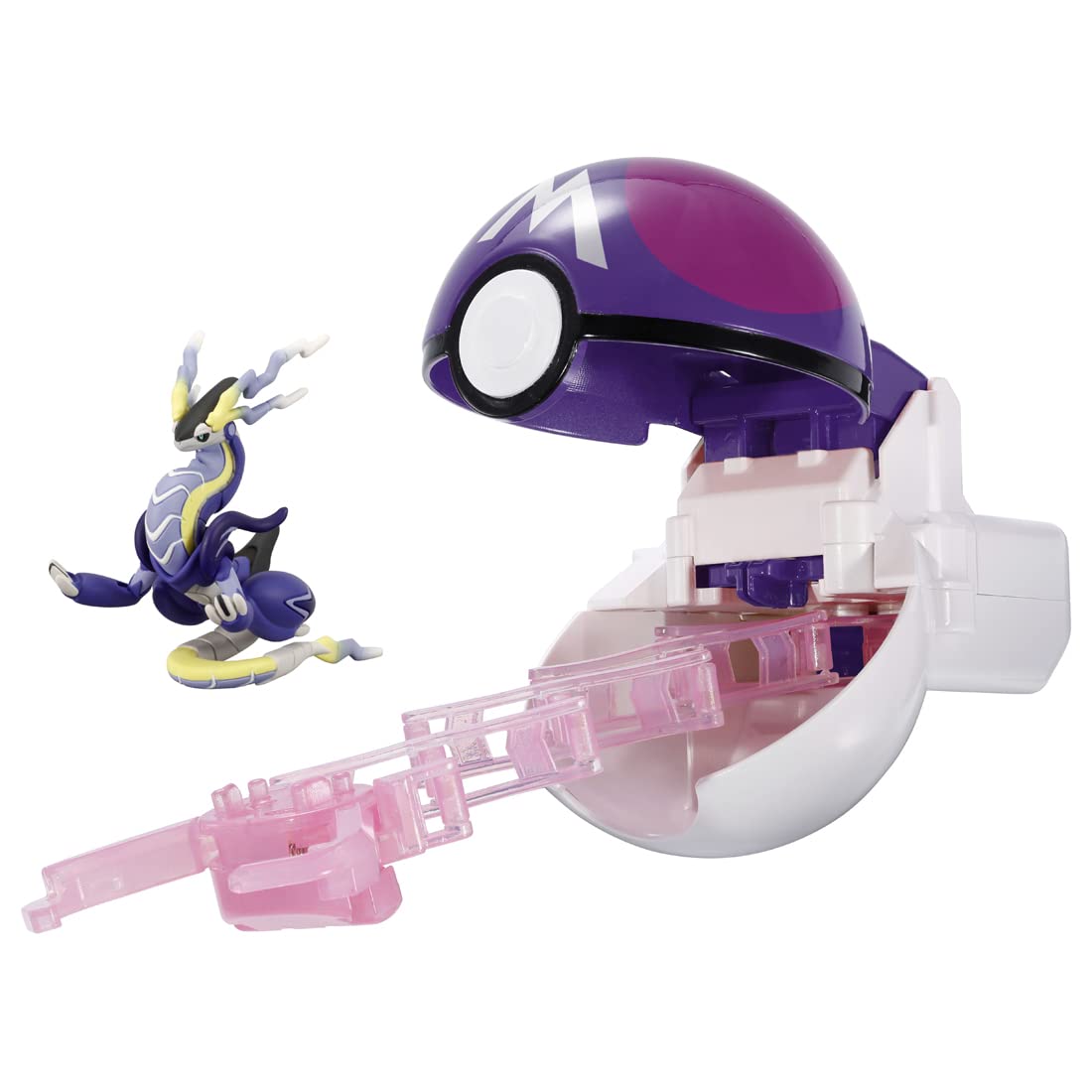 Takaratomy Pokemon Moncolle Pokedelze Miraidon (Master Ball) w/ Launcher Figure