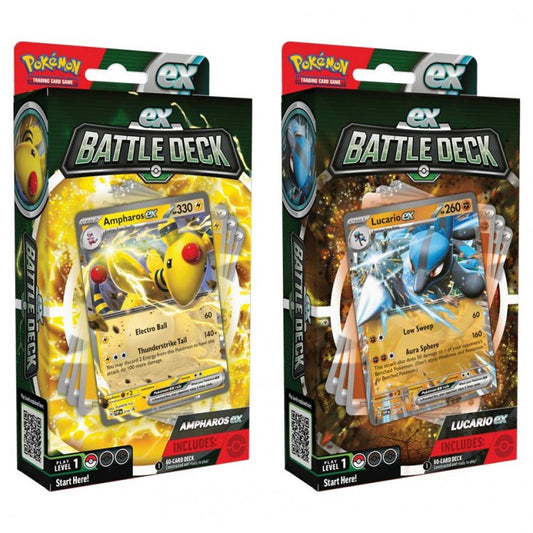 Pokemon TCG: Ampharos ex or Lucario ex Battle Deck