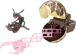 Takaratomy Pokemon Moncolle Pokedelze Black Rayquaza w/ Launcher (Ancient Pokeball) Figure