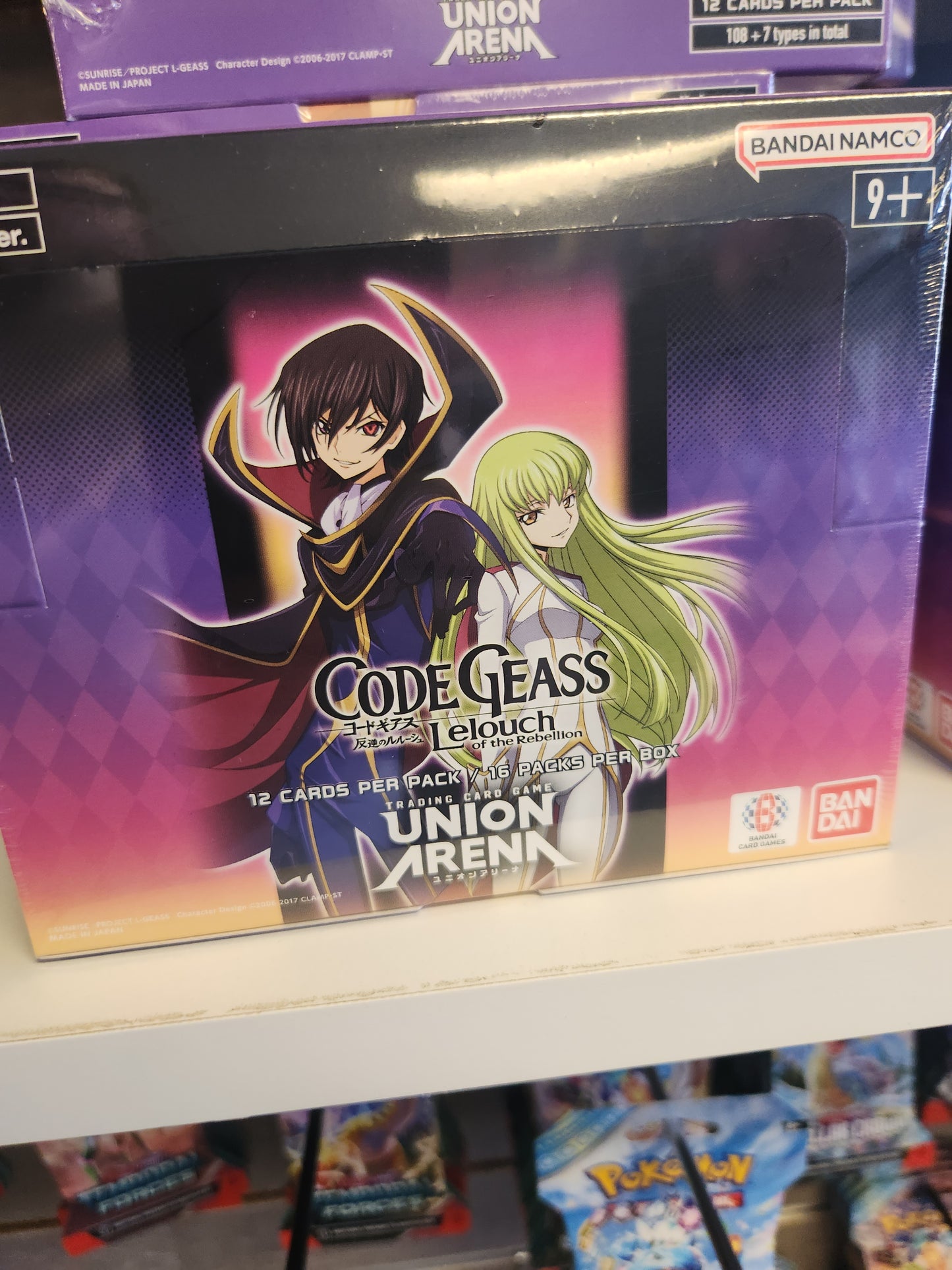 Code geass Union Arena Booster Display.