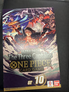 One Piece TCG: Ultra Deck - The Three Captains Display ST-10