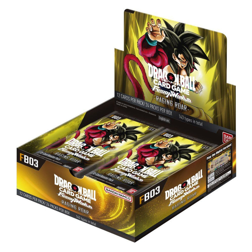 Dragon Ball Super Fusion World TCG: Set 03 Raging Roar Booster Display *Ships 8-16-24*