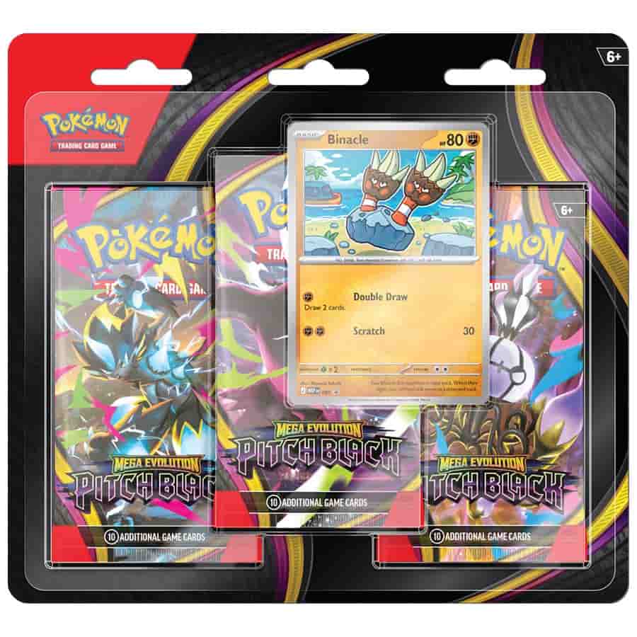 POKEMON TCG: MEGA EVOLUTION PITCH BLACK (ME05) THREE-BOOSTER BLISTER