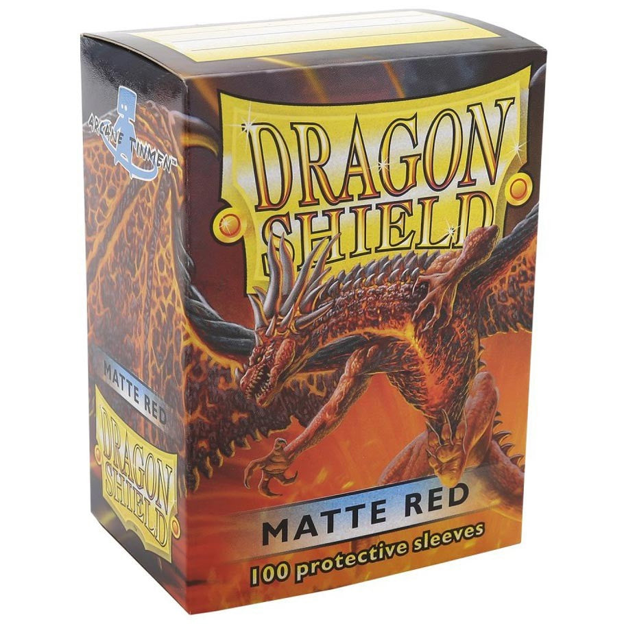 Arcane Tinmen Dragon Shields: (100) Matte Red