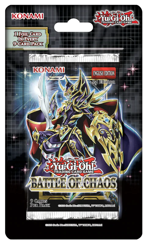 YUGIOH! BATTLE OF CHAOS BLISTER PACKS
