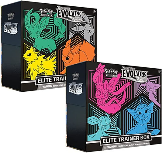 Evolving Skies ETB Flareon Leafeon Artwork